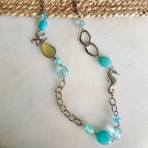 Beachy seahorse/starfish Necklace